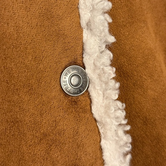 NWOT| Free People We The Free Vegan Exchange Shearling Jacket Coat S New - Picture 4 of 7